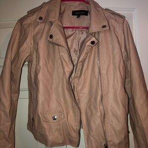 Plush leather jacket !